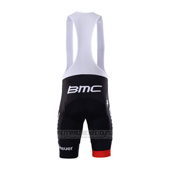 2017 Fahrradbekleidung BMC Rot und Shwarz Trikot Kurzarm und Tragerhose